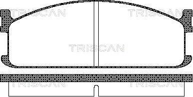 Triscan 8110 60912 - Тормозные колодки, дисковые, комплект unicars.by