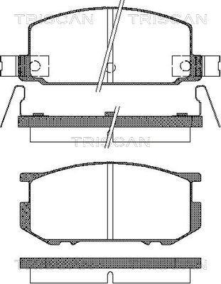 Triscan 8110 68059 - Тормозные колодки, дисковые, комплект unicars.by