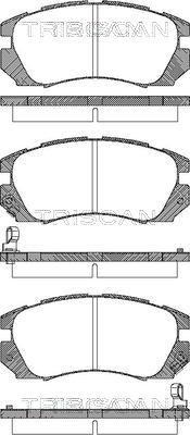 Triscan 8110 68175 - Тормозные колодки, дисковые, комплект unicars.by