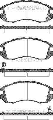 Triscan 8110 68170 - Тормозные колодки, дисковые, комплект unicars.by