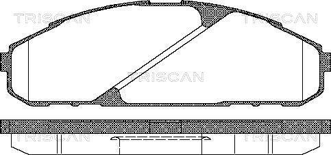 Triscan 8110 14040 - Тормозные колодки, дисковые, комплект unicars.by