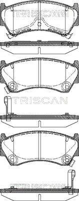 Triscan 8110 14008 - Тормозные колодки, дисковые, комплект unicars.by