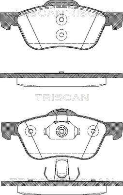 Triscan 8110 14019 - Тормозные колодки, дисковые, комплект unicars.by