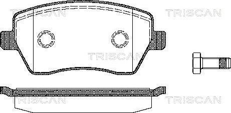 Triscan 8110 14039 - Тормозные колодки, дисковые, комплект unicars.by