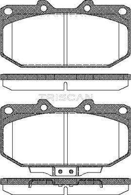 Remsa 9703 - Тормозные колодки, дисковые, комплект unicars.by