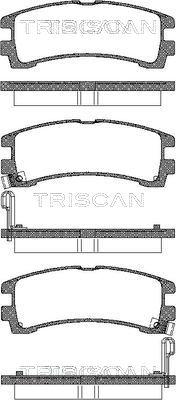 Triscan 8110 14031 - Тормозные колодки, дисковые, комплект unicars.by