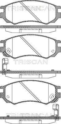 HITEC H 549 - Тормозные колодки, дисковые, комплект unicars.by