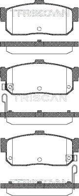 Triscan 8110 14027 - Тормозные колодки, дисковые, комплект unicars.by