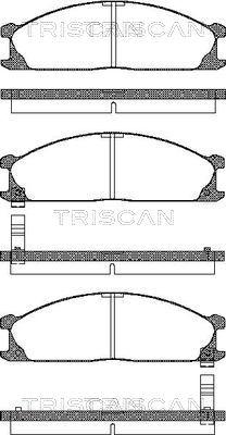 Valeo 671618 - Тормозные колодки, дисковые, комплект unicars.by