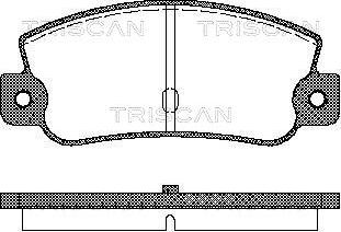 Triscan 8110 15993 - Тормозные колодки, дисковые, комплект unicars.by