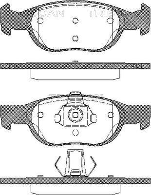 BENDIX 571949 - Тормозные колодки, дисковые, комплект unicars.by