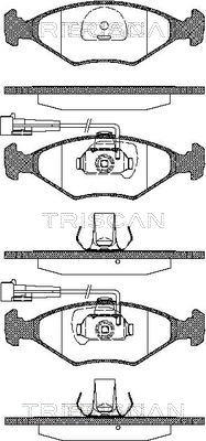 Triscan 8110 15011 - Тормозные колодки, дисковые, комплект unicars.by