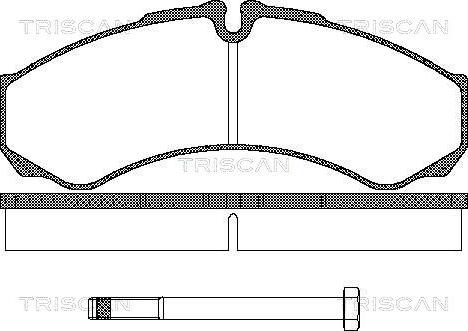 Triscan 8110 15013 - Тормозные колодки, дисковые, комплект unicars.by