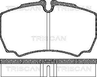 Triscan 8110 15029 - Тормозные колодки, дисковые, комплект unicars.by