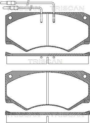 Triscan 8110 15024 - Тормозные колодки, дисковые, комплект unicars.by