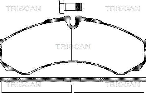 Triscan 8110 15028 - Тормозные колодки, дисковые, комплект unicars.by