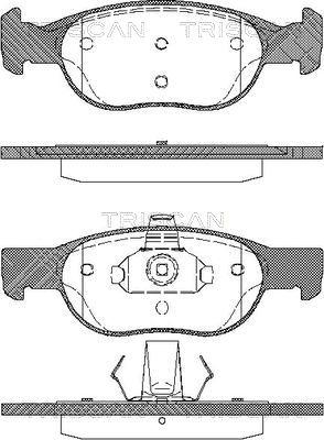 BENDIX 571973B - Тормозные колодки, дисковые, комплект unicars.by