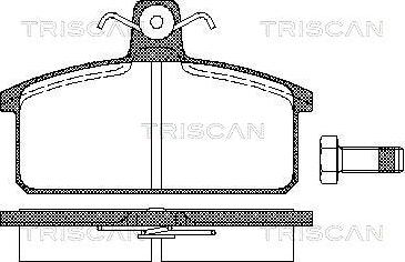 Triscan 8110 15811 - Тормозные колодки, дисковые, комплект unicars.by