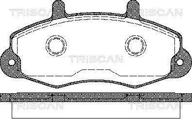 Triscan 8110 16969 - Тормозные колодки, дисковые, комплект unicars.by