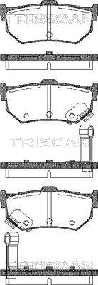 Triscan 8110 10998 - Тормозные колодки, дисковые, комплект unicars.by