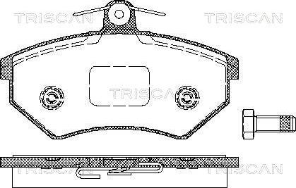 Triscan 8110 10975 - Тормозные колодки, дисковые, комплект unicars.by