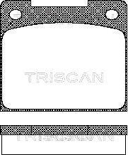 Triscan 8110 10424 - Тормозные колодки, дисковые, комплект unicars.by