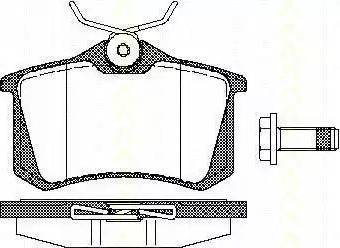 Triscan 8110 10512 - Тормозные колодки, дисковые, комплект unicars.by