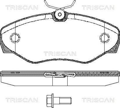 Triscan 8110 10529 - Тормозные колодки, дисковые, комплект unicars.by