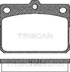 Triscan 8110 10009 - Тормозные колодки, дисковые, комплект unicars.by