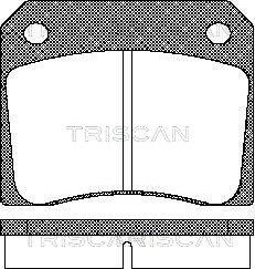 Triscan 8110 10011 - Тормозные колодки, дисковые, комплект unicars.by