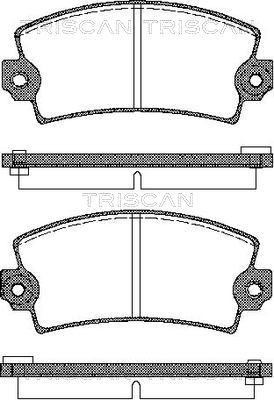 Triscan 8110 10330 - Тормозные колодки, дисковые, комплект unicars.by