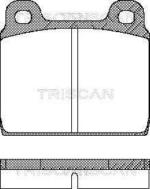 Triscan 8110 10203 - Тормозные колодки, дисковые, комплект unicars.by