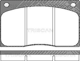 Triscan 8110 10799 - Тормозные колодки, дисковые, комплект unicars.by