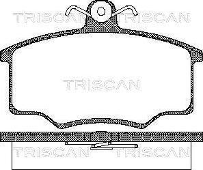 Triscan 8110 10776 - Тормозные колодки, дисковые, комплект unicars.by