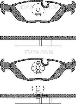 Triscan 8110 11099 - Тормозные колодки, дисковые, комплект unicars.by