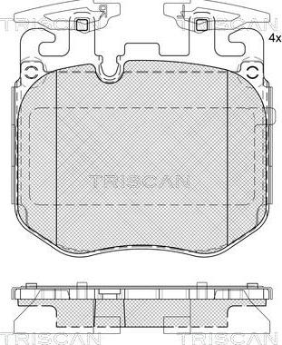 Triscan 8110 11066 - Тормозные колодки, дисковые, комплект unicars.by