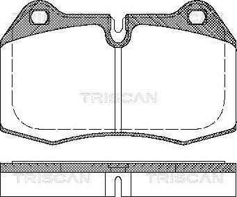 Triscan 8110 11004 - Тормозные колодки, дисковые, комплект unicars.by