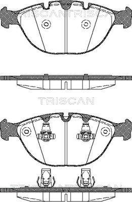 Triscan 8110 11011 - Тормозные колодки, дисковые, комплект unicars.by