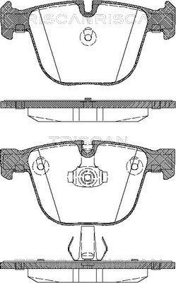 Triscan 8110 11018 - Тормозные колодки, дисковые, комплект unicars.by