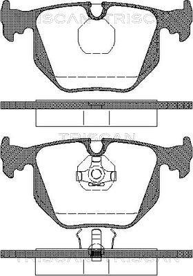 Triscan 8110 11013 - Тормозные колодки, дисковые, комплект unicars.by