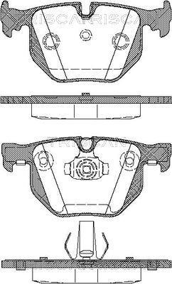 Triscan 8110 11017 - Тормозные колодки, дисковые, комплект unicars.by