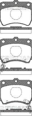 Triscan 8110 18001 - Тормозные колодки, дисковые, комплект unicars.by