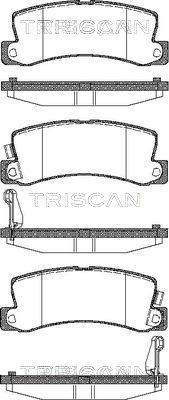 Triscan 8110 13040 - Тормозные колодки, дисковые, комплект unicars.by