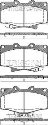 Triscan 8110 13052 - Тормозные колодки, дисковые, комплект unicars.by