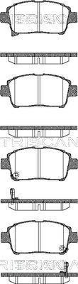 Triscan 8110 13057 - Тормозные колодки, дисковые, комплект unicars.by