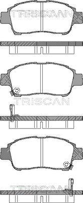 Triscan 8110 13019 - Тормозные колодки, дисковые, комплект unicars.by