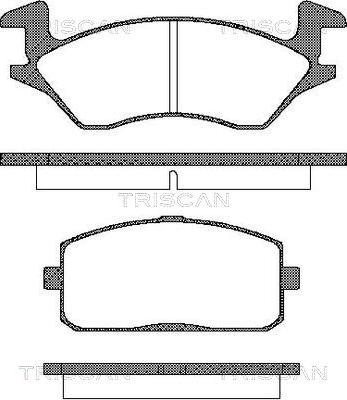 Triscan P0005310 - Тормозные колодки, дисковые, комплект unicars.by