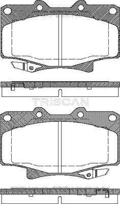 Triscan 8110 13013 - Тормозные колодки, дисковые, комплект unicars.by