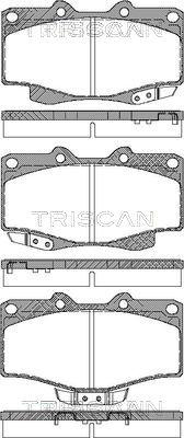 Triscan 8110 13030 - Тормозные колодки, дисковые, комплект unicars.by