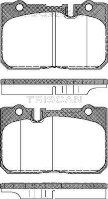 Triscan 362067900 - Тормозные колодки, дисковые, комплект unicars.by